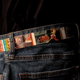 Jose Canseco Baseball Card Belt On Blue Jeans