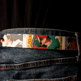Jose Canseco Baseball Card Belt On Blue Jeans