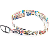 Hockey Goalies Hockey Card Belt on Blue Jeans