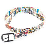 Hockey Goalies Hockey Card Belt on Blue Jeans