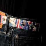 Eli Manning On A New York Giants Football Card Belt