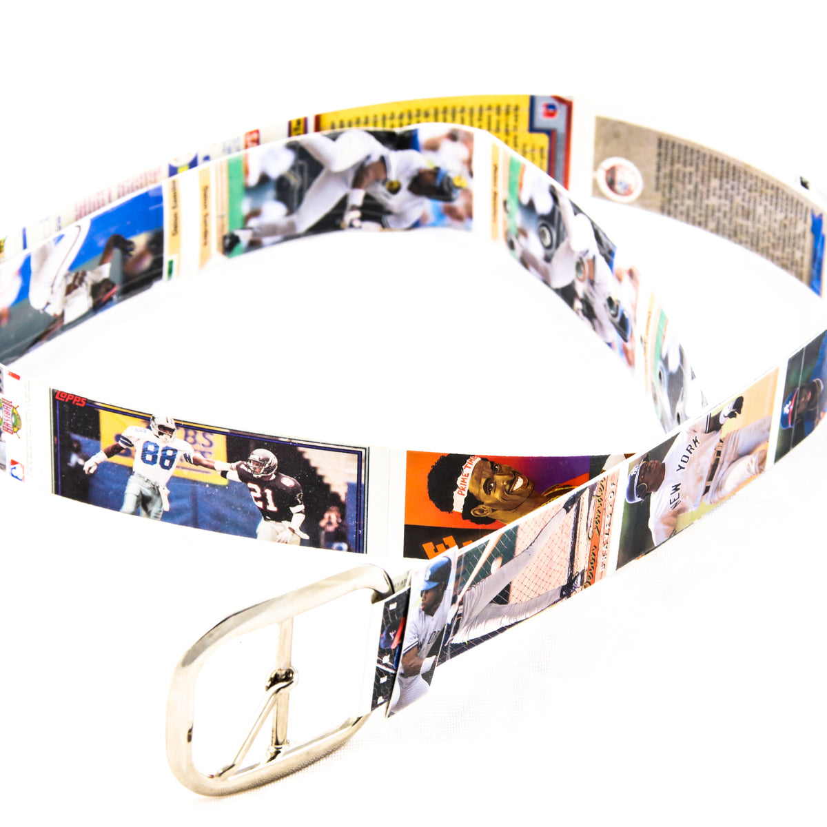 Deion Sanders Baseball and Football Card Belts