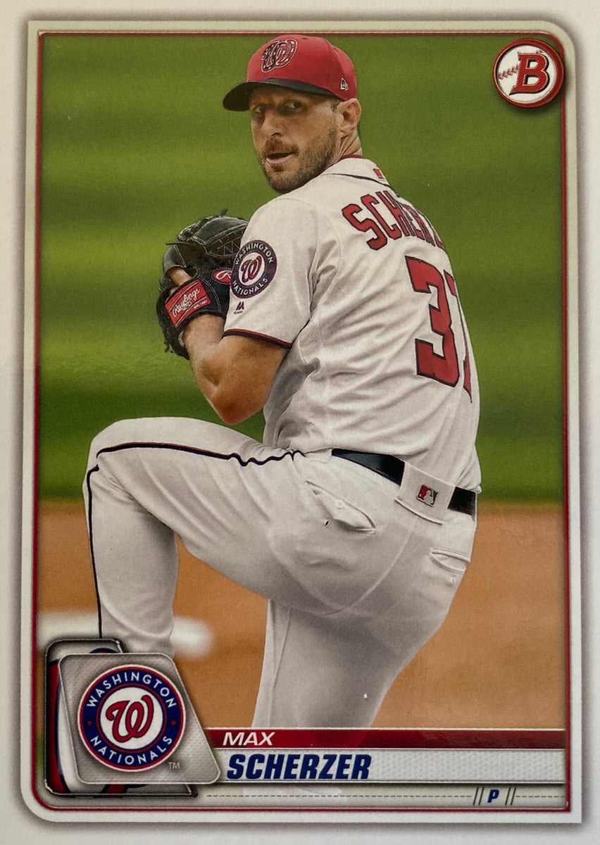 max scherzer nationals baseball card