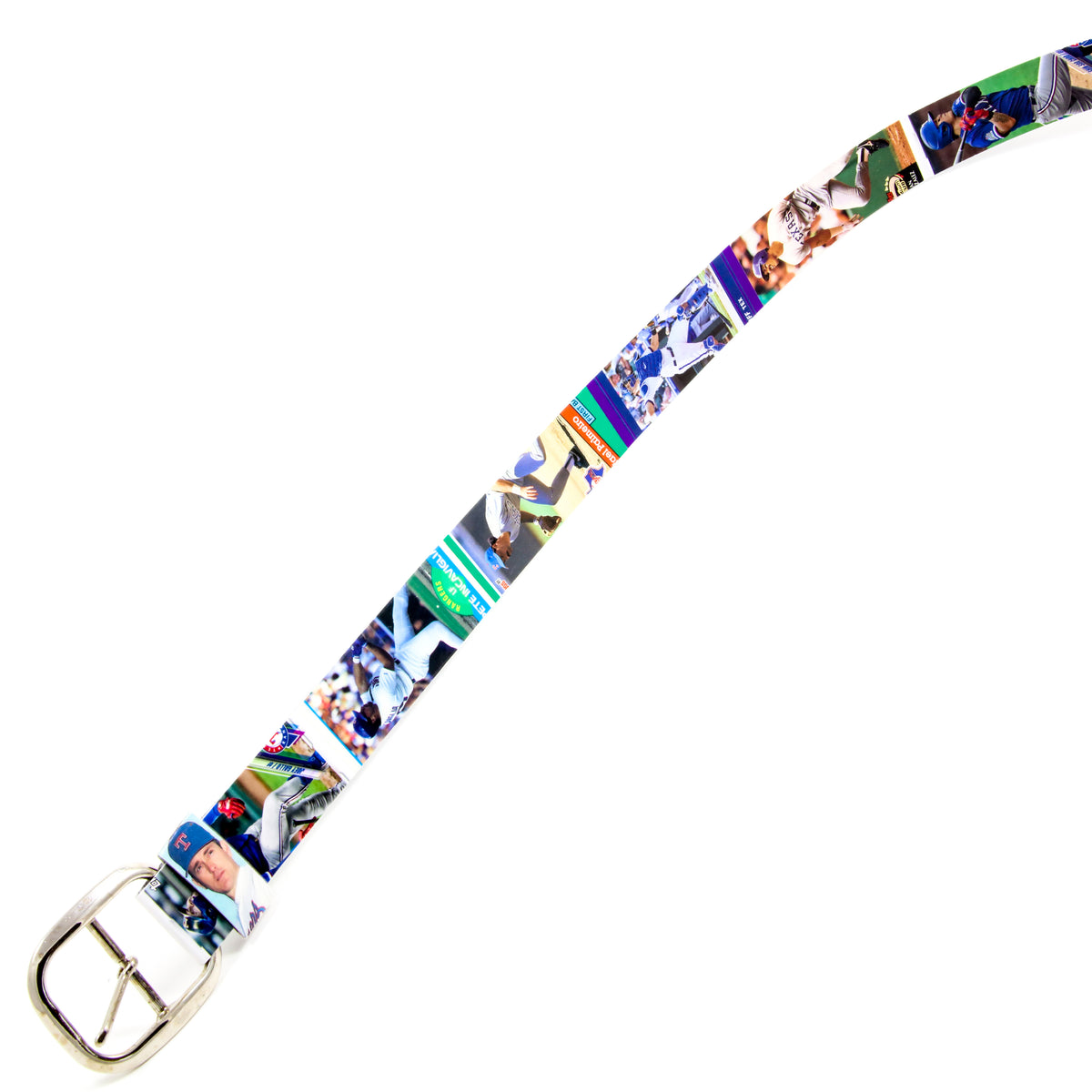 Texas Rangers Baseball Card Belt