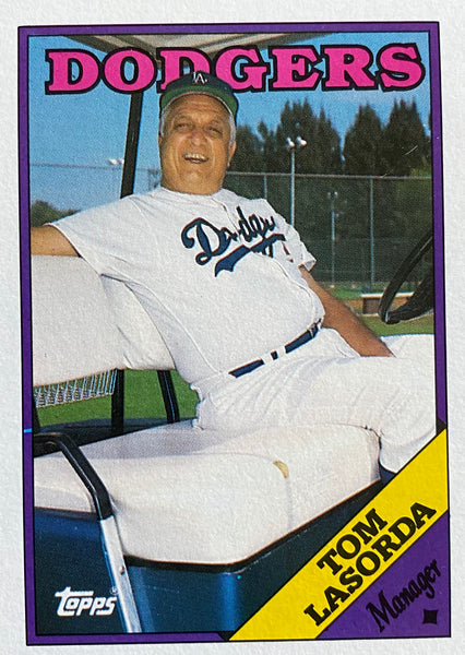 Tommy Lasorda Baseball Card Belts