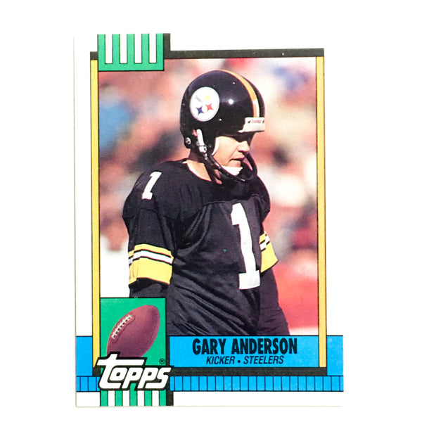 Gary Anderson Topps Football Card Pittsburgh Steelers Kicker