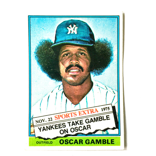 Oscar Gamble Afro Yankees Baseball Card